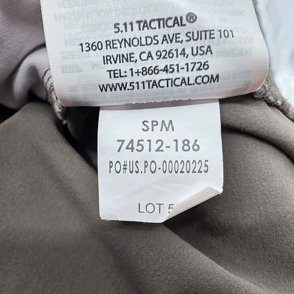 5.11 Tactical ABR Cargo Pants Mens 38x30 Olive Green Work Tactical Outdoor - Picture 9 of 11